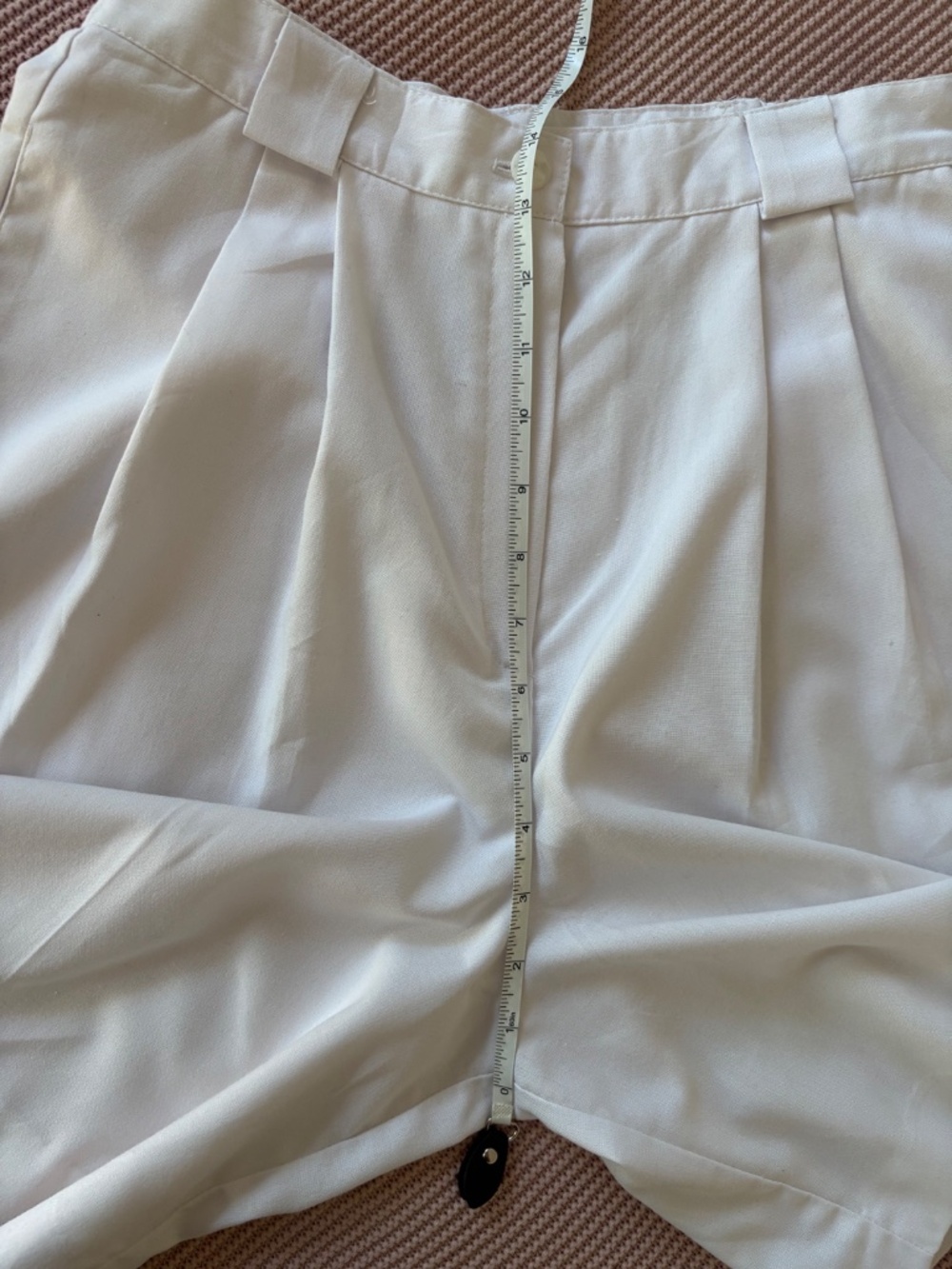 Zack’s Vintage High Waist Pleated White Shorts Women’s Vintage Size 8 - Picture 8 of 10